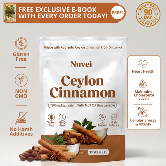 Ceylon Cinnamon 7200mg Equivalent with MCT Oil